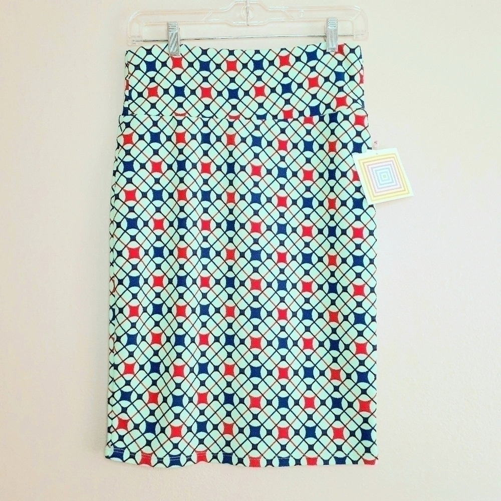 LuLaRoe Cassie Geometric Print Pencil Skirt SZ/ S
